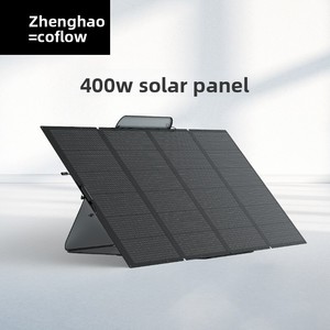 แผงโซลาร์เซลล์ Ecoflow, แผงไฟฟ้าโซลาร์เซลล์ 400W, พับเก็บได้ กันน้ำ พกพาสะดวก ชาร์จเร็ว สำหรับการตั้งแคม<span class=keywords><strong>ป์</strong></span>กลางแจ้ง - Product Image 1
