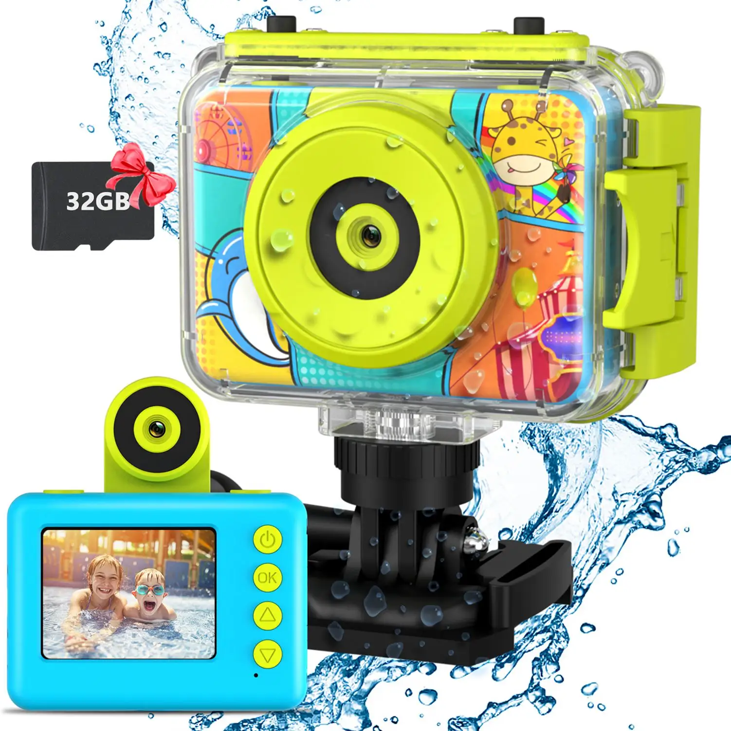 Factory Price Digital Kids Camera Waterproof 1080P Video Selfie Camera Kids Camera for Kids Birthday Gifts