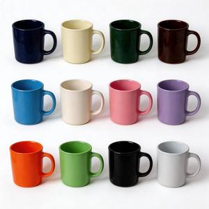 Artículos Promocionales de Cerámica China, Taza de Gres Blanca/Roja/Amarilla Lisa de 11 oz, Marca Shandong Harvit, Taza de Café al por Mayor - Product Image 1