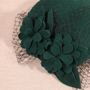 Nouvelle vente de chapeaux fascinateurs 20s 50s chapeau pillbox chapeau femmes Cocktail thé fête chapeaux avec <span class=keywords><strong>voile</strong></span> <span class=keywords><strong>pour</strong></span> filles - Product Image 4