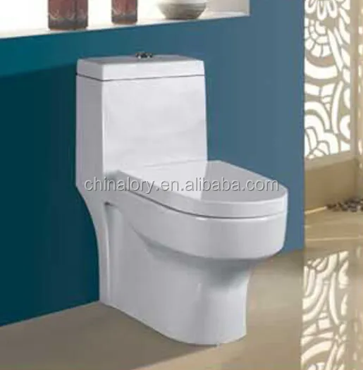 Gaya Klasik Sifon Satu Potong Toilet 2022 Western Commode Washdown
