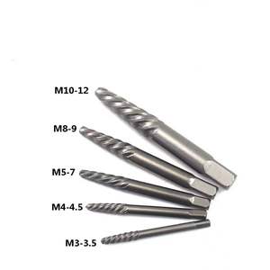 Hasarlı musluk borusu musluk tamir kolu 11 adet kırık paslı vidalı cıvata Extractor seti çizgili damızlık sökücü rayba ile anahtarı - Product Image 5