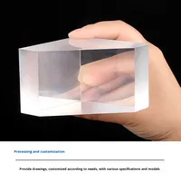 High Precision Optical Instrument 40 Degree Right Angle Isosceles Prism High Light Transmission Lens Direct From Manufacturer