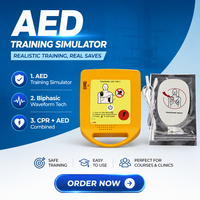 Simulateur de défibrillateur externe automatique (DEA) pour formation en RCP avec indication vocale biphasique CE ISO ROHS CANS