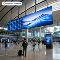 Mur vidéo LED Canbest FIW pour affichage d'informations aéroportuaires, hub de transport et écran publicitaire
