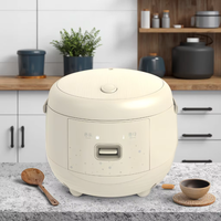 Mini cuiseur à riz de 1,2 L 1,8 L avec poignée portable, pot à revêtement antiadhésif pour 1 à 3 personnes, pour garder au chaud, riz blanc