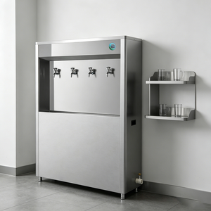 Distributeur d'eau chaude et froide autonome en acier inoxydable grande capacité à 4 robinets pour usage domestique, hôtelier et extérieur, eau chaude instantanée - Product Image 3