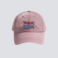 Gorra de Béisbol Ligera Vintage con 6 Paneles, de Secado Rápido, Impermeable, con Logotipo Bordado, Personalizada, de PVC Transpirable, para Exteriores y Protección Solar