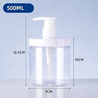 Bouteille de distribution de détergent à lessive pressurisé de grande capacité Bouteille de gel douche domestique Bouteille de distribution de liquide de savon pour les mains