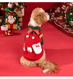 Niedlicher Weihnachts-Hundepullover mit Rock, Winter-Outfit, Haustierkleidung, Accessoire für Pelzfreunde - Product Image 3