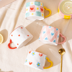 Personalized <b>Heart</b> <b>Shape</b> Ceramic Cup Business Gift Couple Mugs Custom Names Photo Microwave & Dishwasher Safe BSCI Certified - Product Image 3