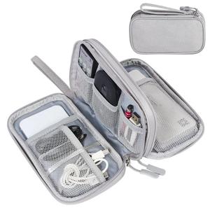 Sac de rangement portable en tissu Oxford double couche, étanche et léger, pour câbles USB, chargeurs et câbles de données, organiseur de voyage - Product Image 3