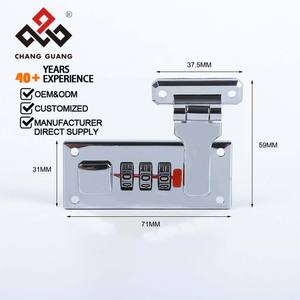 ओएम विशेष बैग पार्ट्स सामान जस्ता मिश्र धातु 25 मिमी 3 अंकों का संयोजन लॉक सामान सामान सूटकेस बैग के लिए टिकाऊ सुरक्षित यात्रा लॉक - Product Image 3