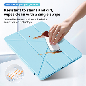 เคส <span class=keywords><strong>iPad</strong></span> รุ่นที่ 10/11 A16 Air 5 10.9 <span class=keywords><strong>Pro</strong></span> 11 นิ้ว M2/M3/M4 แบบแม่เหล็กพับได้ ป้องกันการกระแทก พร้อมที่วางปากกา ดีไซน์เฉพาะ - Product Image 6