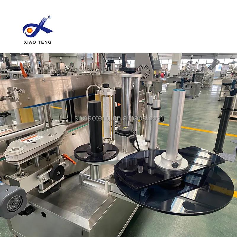 Automatic Front Back Label Applicator of Oval Bottle Labeling Machine