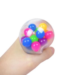 Juguete Antiestrés de Goma y TPR Suave, Bola de Uva Colorida, Novedad, Venta al por Mayor, Juguete de Alivio de Presión en Forma de Bola de Agua - Product Image 1