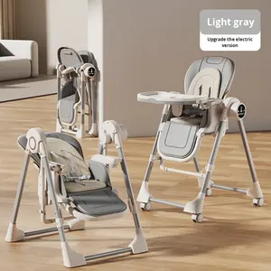 Sedia da pranzo per bambini sedia a <span class=keywords><strong>dondolo</strong></span> elettrica 1-2 anni pieghevole Multi-funzionale per la casa sedia da pranzo per bambini in plastica KLK - Product Image 6