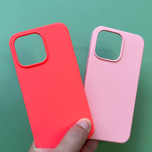 Coque de téléphone portable en silicone liquide avec logo personnalisé de couleur originale, très vendue, pour <span class=keywords><strong>iPhone</strong></span> 14 12 13 11 15 16 17 Pro Max - Product Image 3
