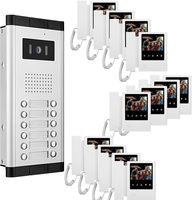 Anjielo - Vidéophone filaire 4 fils avec vision nocturne IR, audio bidirectionnel, étanche IP65, écran LCD 3 pouces pour la sécurité domestique