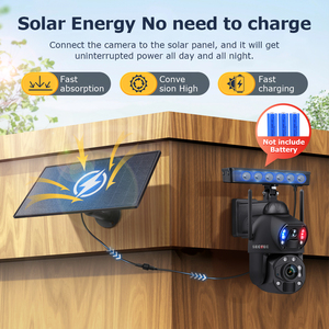 Sectec กล้องพลังงานแสงอาทิตย์8MP ไร้สาย50X กลางแจ้งดูอัจริยะระบบติดตามอัตโนมัติแบบดูอัจริยะ4G <span class=keywords><strong>SIM</strong></span> Ai ALARM linkage Network Camera - Product Image 6