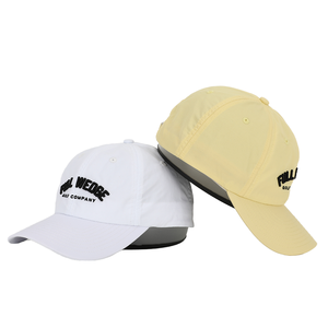 หมวกเบสบอล Full Wedge Golf Company แบบ unisex 6 แผง ทรงฮิปฮอป ปักลายจุด โลโก้สีขาวเหลือง เหมาะสำหรับฤดูใบไม้ผลิและฤดูร้อน สวมใส่สบาย - Product Image 1