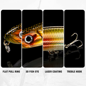 Hot Spook Style 95mm18g Stickbait CS Glide Tackle Lure 3D Eye Bait Venta al por mayor Sinking ABS Plastic <span class=keywords><strong>Koder</strong></span> En stock Hard Pencil Lure - Product Image 4