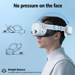 Correa de Cabeza Ergonómica de Gran Capacidad y Larga Duración para VR, Accesorio para Juegos con Batería de 10000mAh, Cableada, para <span class=keywords><strong>Meta</strong></span> <span class=keywords><strong>Quest</strong></span> 2/3/3s - Product Image 6