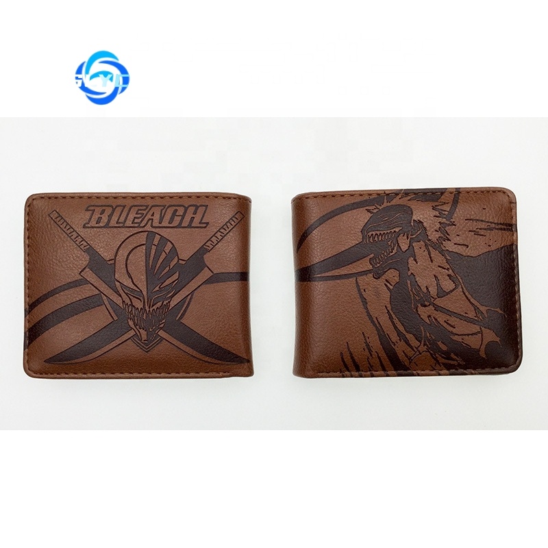 Bleach Anime Kurosaki Ichigo Embossed Foldable PU Leather Wallet
