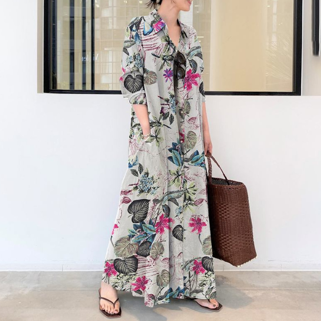 japanese cotton dresses KOOW Made in Japan Organic Cotton A-Line Plaid Dress - Restrained Low Waistline, Lightweight Dress okowo | One Piece Dresses