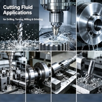 Fluide de travail des métaux et liquide de refroidissement multifonctionnel pour l'usinage CNC, le fraisage, le tournage et le perçage, applications industrielles