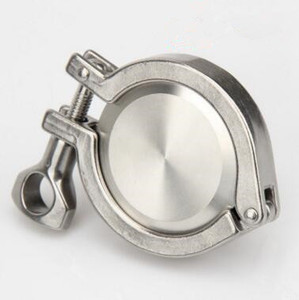 ステンレス鋼サニタリーフェルールエンドキャップ + ガスケットトリクランプ - Product Image 1