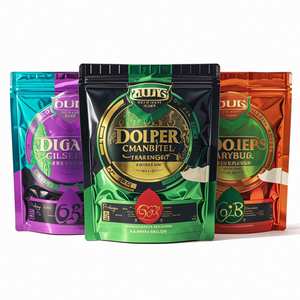 Sacs d'emballage Mylar à fermeture éclair, imprimés sur mesure, petits, 3x4, en plastique, étanches à l'humidité, pour bonbons comestibles, biscuits, aliments pour animaux de compagnie - Product Image 4