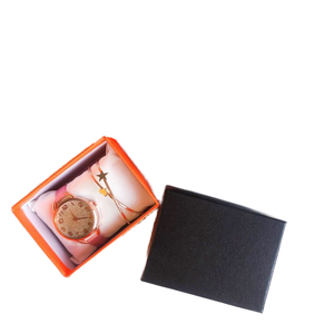 Boîte à montre carrée orange, emballage extérieur élégant pour la vente en gros de bijoux, boîte à bijoux carrée élégante, boîte d'emballage pour montre - Product Image 1