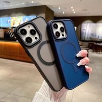 Coque de Téléphone de Luxe Magnétique à Charge Sans Fil Anti-Choc Mate pour iPhone 17 Air 16 15 14 13 12 11 Pro Max 15 14 Plus