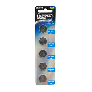 <span class=keywords><strong>Pile</strong></span> <span class=keywords><strong>bouton</strong></span> rechargeable au lithium Li/MnO2 3V CR2032 (ou CR1220) Pairdeer - Product Image 3