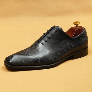 Comfortable Lightweight Genuine Leather <b>Oxfords</b> Dress Shoes for Men Business Office Wedding Slip-on Design Breathable Derby Sole - Product Image 5