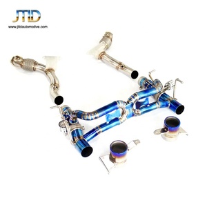 Made in China alte prestazioni full sistema di scarico downpipe di scarico e tubo di scarico in lega di titanio valvetronic catback per La Ferrari <span class=keywords><strong>488</strong></span> - Product Image 4