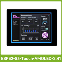 Carte de développement ESP32-S3 Waveshare 2.41 pouces avec écran tactile AMOLED 600*450 Assemblage PCBA personnalisé 32 bits