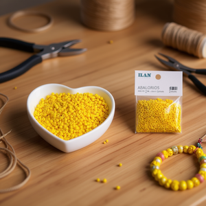 Perline Artigianali Iln Abalorios 3mm Gialle 50g - Product Image 3