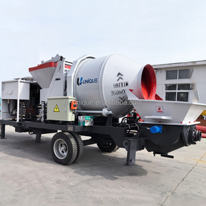 Xây dựng bê tông di động bơm Bê tông với Máy trộn bê tông Giá <span class=keywords><strong>jzc350</strong></span> nhỏ xách tay TRỘN BÊ TÔNG với bơm để bán nóng - Product Image 1