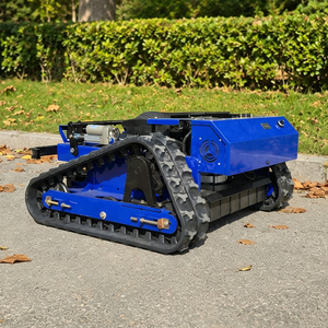 Livraison gratuite, tondeuse à gazon à moteur essence CE EPA avec chenilles en caoutchouc agricoles, tondeuse à gazon robotisée télécommandée - Product Image 3