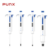 Pipette électronique monocanal PUNX en plastique avec volumes de 0,1 µl et 1000 µl, support personnalisé ODM
