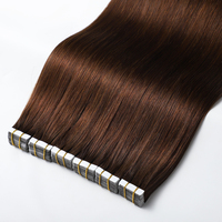 Prix de gros usine – Bande adhésive pour extensions de cheveux européens naturels, cheveux humains Remy double drawn, grand stock disponible