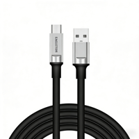 Kabel Pengisian Cepat OD 6.0 TPE Elastis Tinggi USB-A ke Type-C Inti Tembaga Tebal Kabel Transfer Data USB untuk Ponsel Tablet