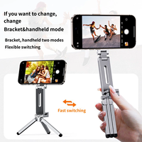 Support magnétique pour téléphone N52 avec pince de table, trépied professionnel en aluminium portable pour la gym, le streaming en direct et le vlogging