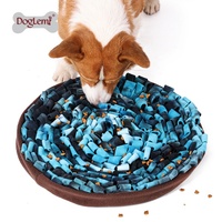 Tapis anti-dérapant avec motif feu d'artifice, bol d'alimentation lente, à la mode, fournitures d'entraînement colorées pour chiens, personnalisable