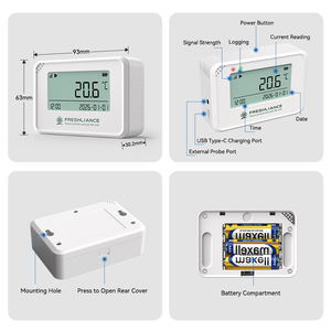 Coeus-MINI WiFi con Aplicación Gratuita para iOS y Android, Registradores de Datos de Temperatura y Humedad - Product Image 6