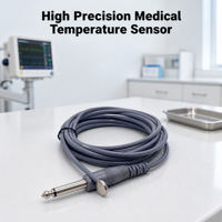 Probe Suhu Medis Kulit Tubuh Manusia Dewasa 2.252k 10k Sensor NTC YSI400 Akurasi Tinggi Output Analog Medis