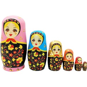 Nuovi disegni fatti a mano natale decorazione russa bambole nidificazione Multi stili di legno bambola di nidificazione - Product Image 3