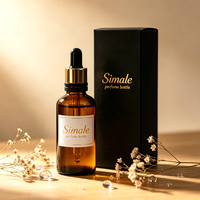 Venta al por Mayor de Botellas de Vidrio Ámbar con Gotero de 10ml, 20ml, 50ml y 100ml, con Tapa Dorada, Recargables, para Aceites Esenciales y Sueros, con Serigrafía